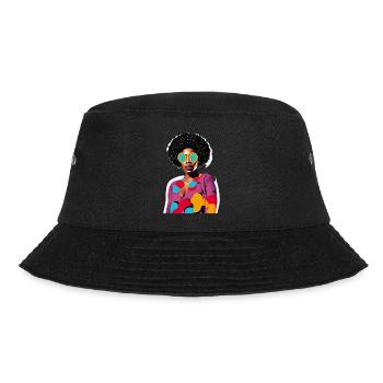 Black Woman - Bucket Hat - Schwarz - Vorne - Lela (165cm)
