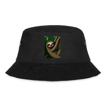 Baby-Faultier - Bucket Hat - Schwarz - Vorne - Lela (165cm)