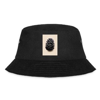 Schwarzer Kiefernzapfen - Bucket Hat - Schwarz - Vorne - Lela (165cm)