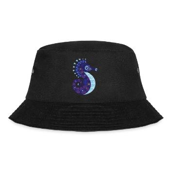 Meerestiere - Bucket Hat - Schwarz - Vorne - Lela (165cm)