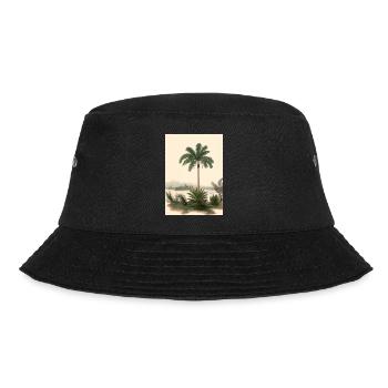 Palme am See - Bucket Hat - Schwarz - Vorne - Lela (165cm)