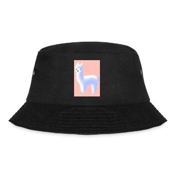 Pastell-Alpaka - Bucket Hat - Schwarz - Vorne - Lela (165cm)