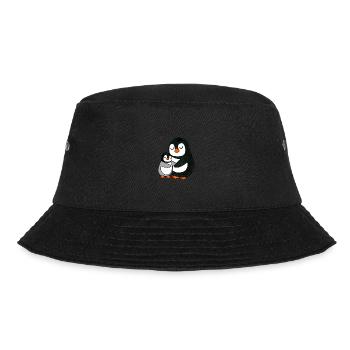Pinguin United - Bucket Hat - Schwarz - Vorne - Lela (165cm)