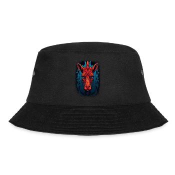 sloth love giraffe art funny giraffe fun geek - Bucket Hat - Schwarz - Vorne - Lela (165cm)
