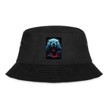 humor feminist happy bday books and coffee comic - Bucket Hat - Schwarz - Vorne - Lela (165cm)