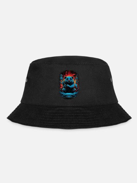 jokes bobr beavers bever beaver dam canadian - Bucket Hat - Schwarz