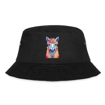 Lama - Bucket Hat - Schwarz - Vorne - Lela (165cm)