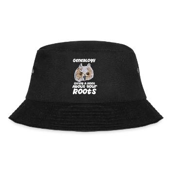 Genealogie, die sich um Ihre Wurzeln kümmert - Bucket Hat - Schwarz - Vorne - Lela (165cm)