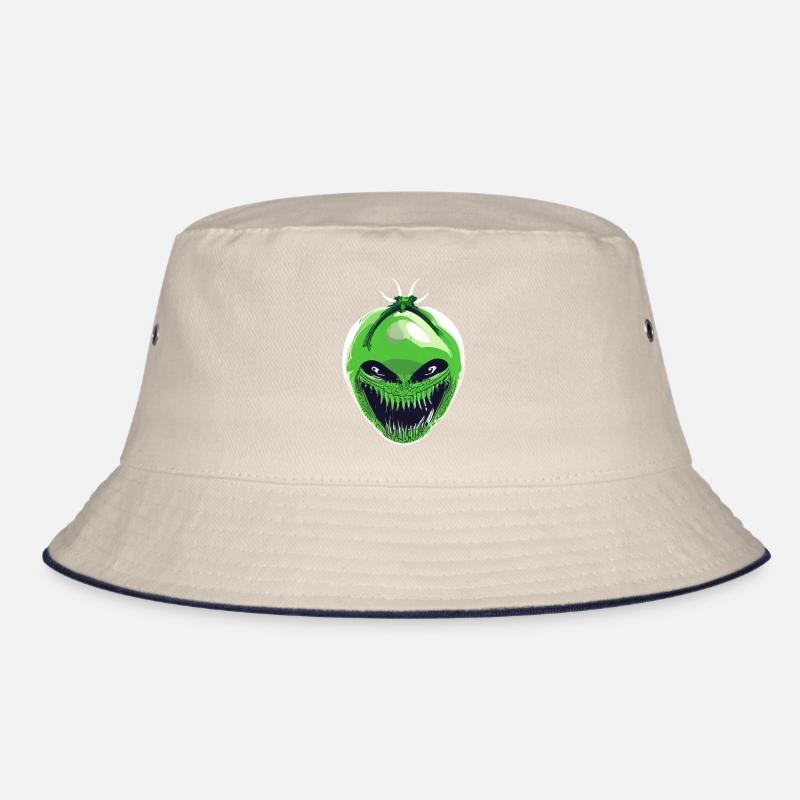 Grüne Xenomorph-Tomate Bucket Hat