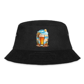 Strand Bier - Bucket Hat - Schwarz - Vorne - Lela (165cm)