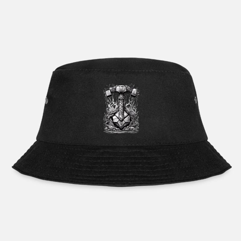 Thor's Hammer - Bucket Hat - black