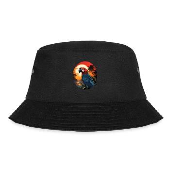 Papagei - Bucket Hat - Schwarz - Vorne - Lela (165cm)