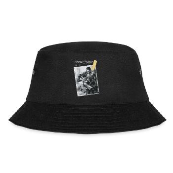 Gitarrist Gitarrist spielt Gitarre Geschenk - Bucket Hat - Schwarz - Vorne - Lela (165cm)