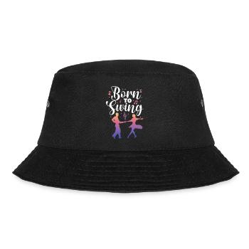 Born to swing - Bucket Hat - Schwarz - Vorne - Lela (165cm)