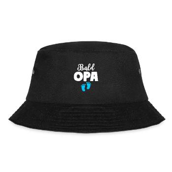 Bald Opa Junge Baby Großvater - Bucket Hat - Schwarz - Vorne - Lela (165cm)