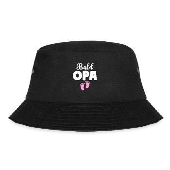Bald Opa Mädchen Baby Großvater - Bucket Hat - Schwarz - Vorne - Lela (165cm)