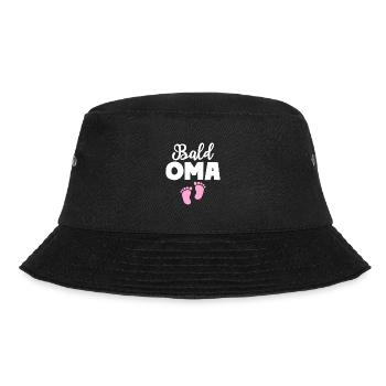 Bald Oma Mädchen Baby Großmutter - Bucket Hat - Schwarz - Vorne - Lela (165cm)