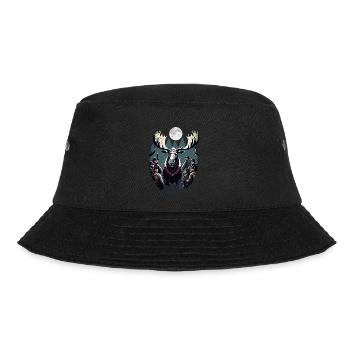 Elchkönig - Bucket Hat - Schwarz - Vorne - Lela (165cm)