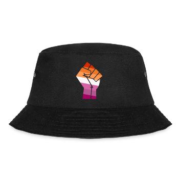Pride Fist Lesbian Pride Design für Equality - Bucket Hat - Schwarz - Vorne - Lela (165cm)