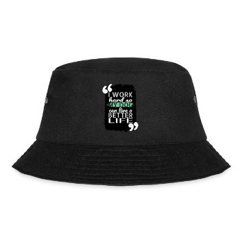 birthday present beagle dog sayings dogs - Bucket Hat - Schwarz - Vorne - Lela (165cm)