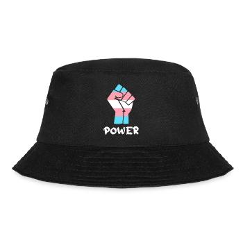 Power Trans Pride Fist Design for Equality - Bucket Hat - black - Front - Lela (165cm)