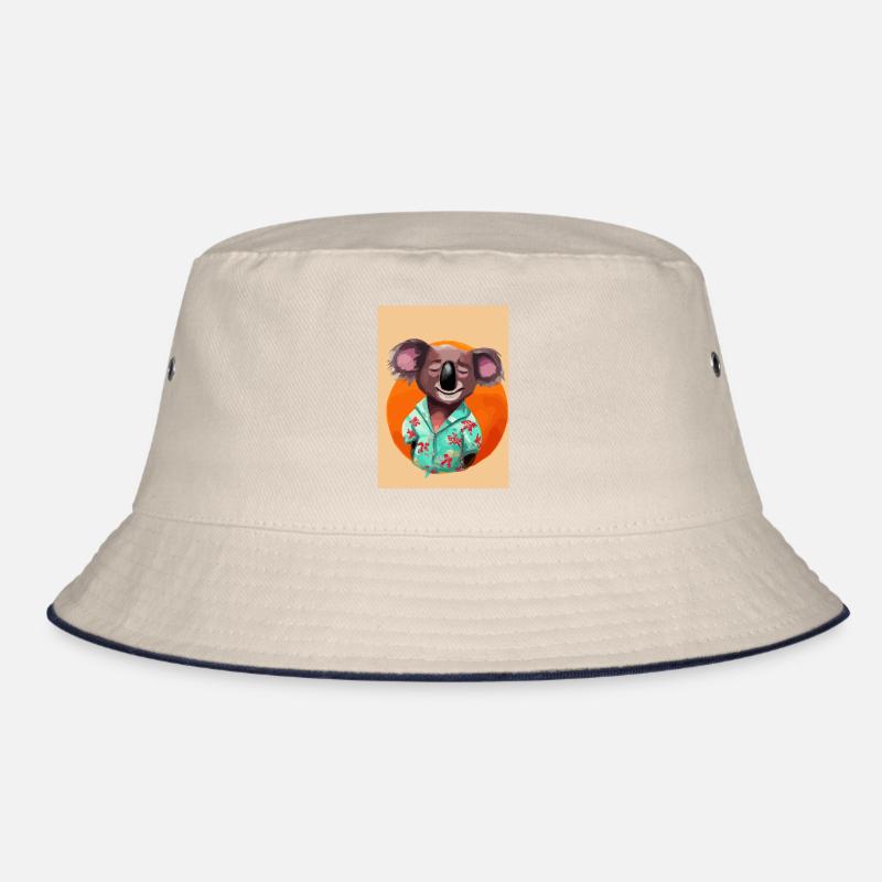 Koala mit Hawaii-Hemd Bucket Hat