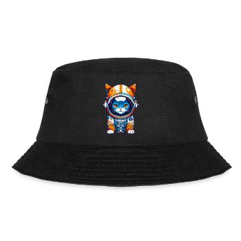 Space Cat 01 - Bucket Hat - Schwarz - Vorne - Lela (165cm)