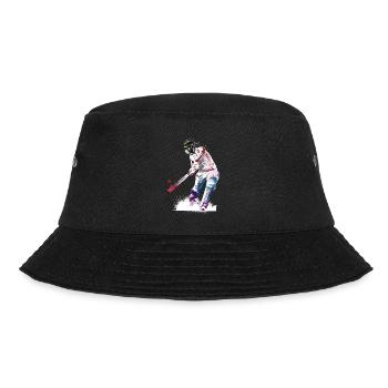 Cricket-Sportkunst #cricket - Bucket Hat - Schwarz - Vorne - Lela (165cm)