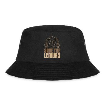Save the Lemurs Aye-Aye Primat Lemuren Madagaskar - Bucket Hat - Schwarz - Vorne - Lela (165cm)