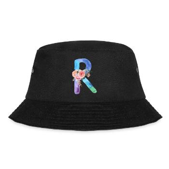Letter r watercolor - Bucket Hat - black - Front - Lela (165cm)