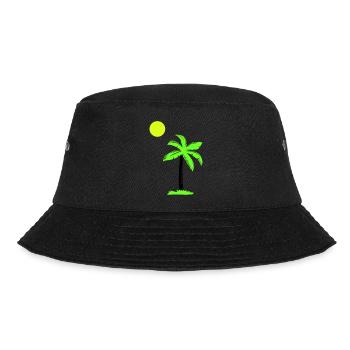 palm tree - Bucket Hat - black - Front - Lela (165cm)