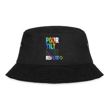 Acrylgießen - Bucket Hat - Schwarz - Vorne - Lela (165cm)