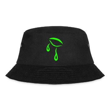 Eyelash Green Tattoo Tears - Bucket Hat - black - Front - Lela (165cm)