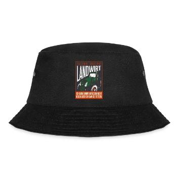 Ich bin Landwirt Bauern Demo Landwirtschaft - Bucket Hat - Schwarz - Vorne - Lela (165cm)