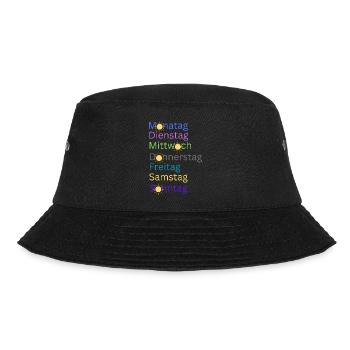 Wochentage - Bucket Hat - Schwarz - Vorne - Lela (165cm)