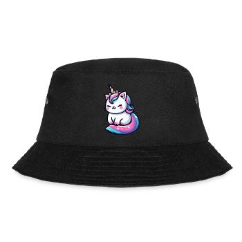 Mignon petit chat licorne - Bob - noir - Devant - Lela (165cm)