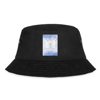 Ich liebe Dich, Partner - Bucket Hat - Schwarz - Vorne - Lela (165cm)