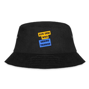 Malle Aus dem Weg Geringtrinker - Bucket Hat - Schwarz - Vorne - Lela (165cm)