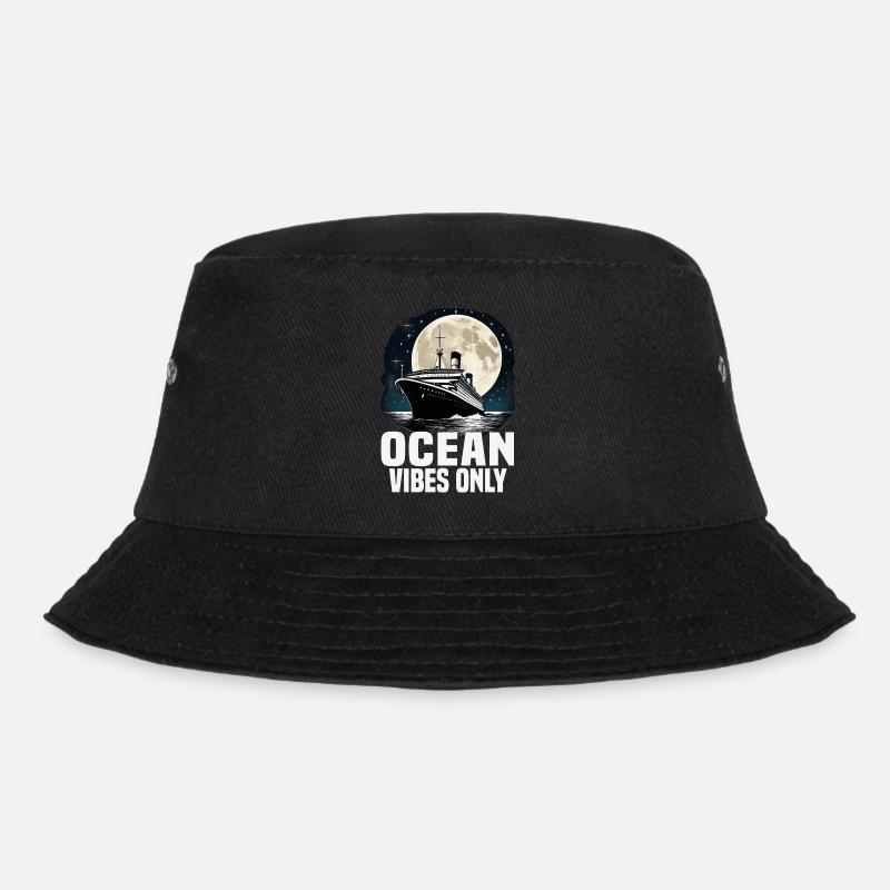 Ocean Vibes Only Cruise Ship Vacation Group - Bucket Hat - Schwarz