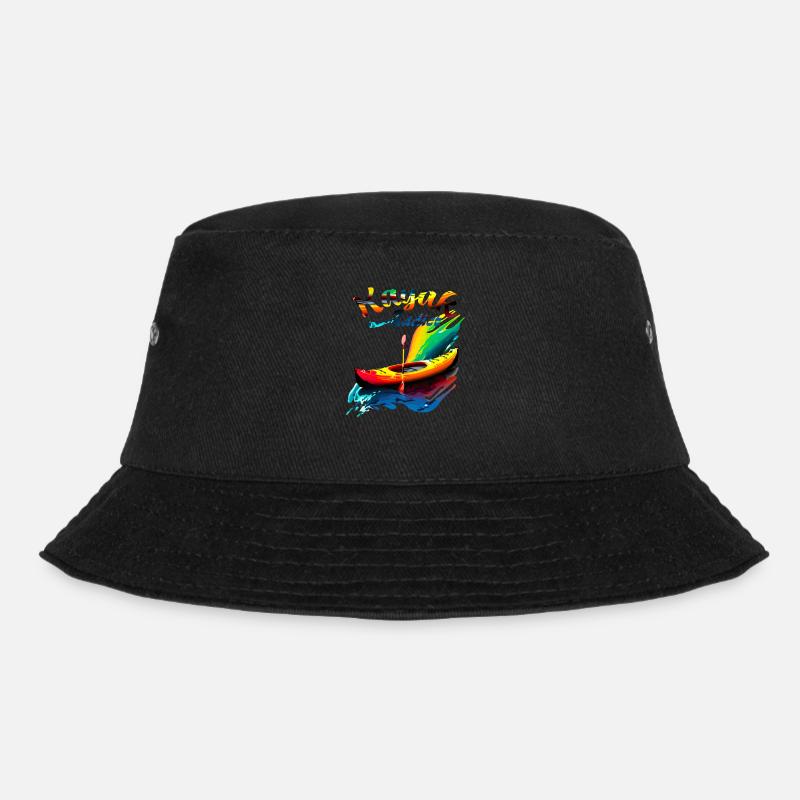 Kajak-Süchtiger - Bucket Hat - Schwarz