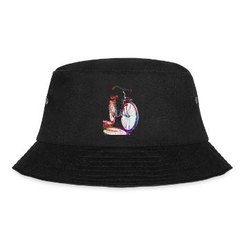 Cycling #cycling #sport #bike - Bucket Hat - black - Front - Lela (165cm)