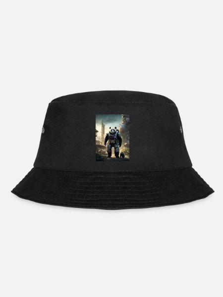 Panda aus der Zukunft - Bucket Hat - Schwarz