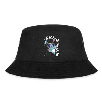 Skihase - Skifahren - Winterurlaub in den Bergen - Bucket Hat - Schwarz - Vorne - Lela (165cm)