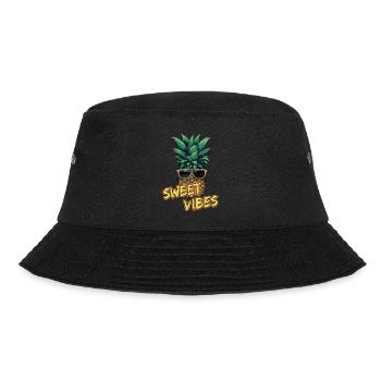Ananas-Sonnenbrille Obst Retro-Stil für - Bucket Hat - Schwarz - Vorne - Lela (165cm)