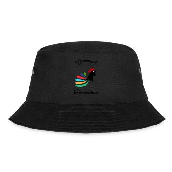 BAUER. BAUER. LANDWIRTSCHAFT. FIRMA - Bucket Hat - Schwarz - Vorne - Lela (165cm)