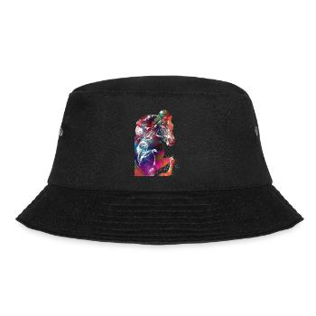 Reiter #rider #horse #sport - Bucket Hat - Schwarz - Vorne - Lela (165cm)