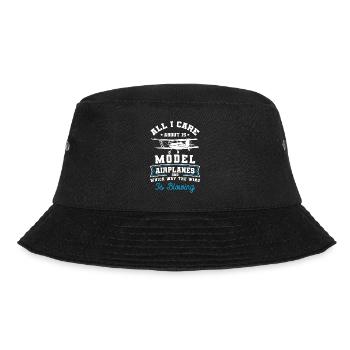 Modellflugzeug Flugzeug Pilot Modell - Bucket Hat - Schwarz - Vorne - Lela (165cm)