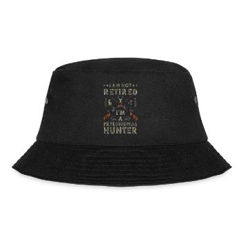 Jagd, Wild, Jagd, Natur, Jäger, Tierwelt - Bucket Hat - Schwarz - Vorne - Lela (165cm)
