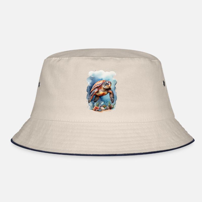 Sea's turtle under water Bucket Hat