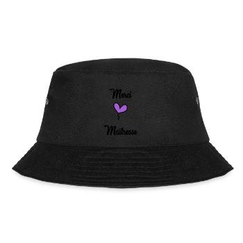 GELIEBTE. VIELEN DANK. DANKE HERRIN - Bucket Hat - Schwarz - Vorne - Lela (165cm)